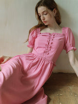 Strawberry Whimsy Flare Dress