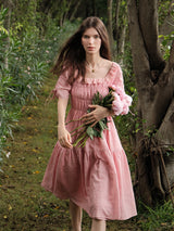 Peony Bloom Tiered Dress