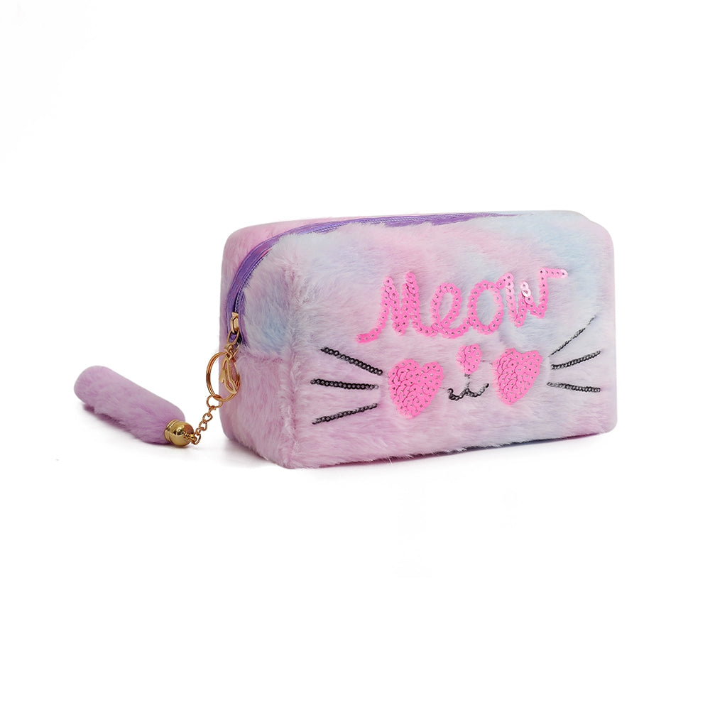 Plush Cute Meow Makeup Storage Bag