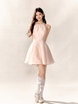 Blush Pink Halter Dress