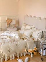 Rosy Manor Lace Bedding Set