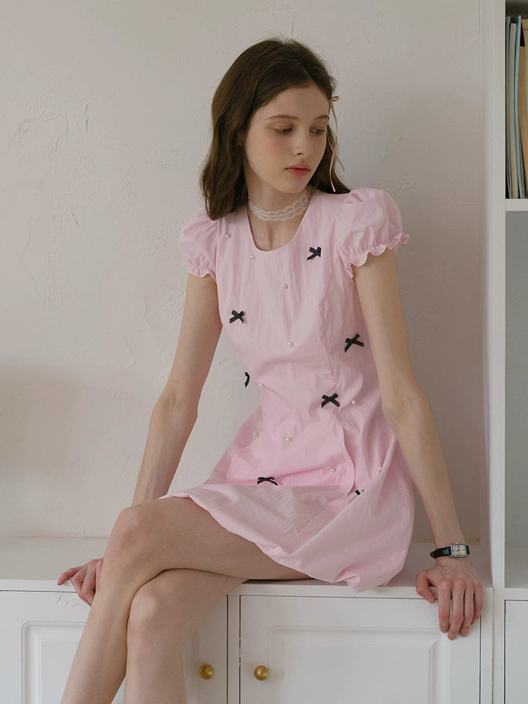 Pearl Garden Bow Dress