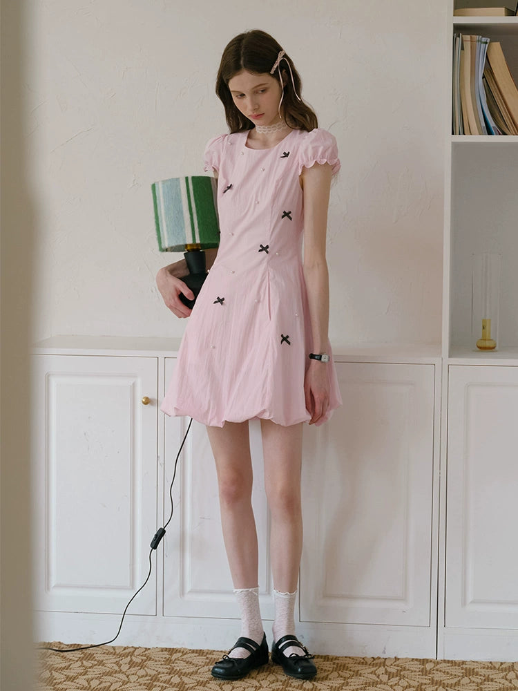 Pearl Garden Bow Dress