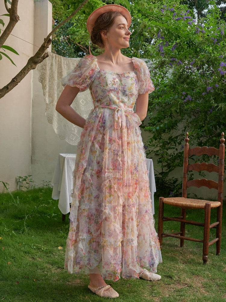 Garden Waltz Puff Dress