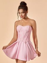 Lace Corset Mini Dress