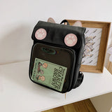 Cute Cat School Big Backpack Bag