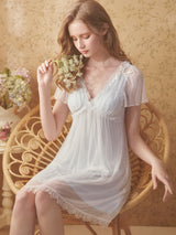 Dream Petal V-Lace Nightdress