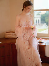 Moonlit Petal Veil Nightdress Set