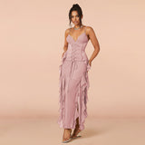 Romantic Ruffle Corset Dress