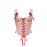 Strawberry Tale Lace-Up Corset