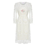 Sonata of White Petals Dress