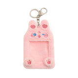 Cute Plush Animal Card Keychain Bag