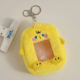 Cute Plush Animal Card Keychain Bag