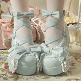 Cute Bunny Platform Lolita Dolly Shoes