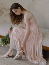 Rosy Whisper Tulle Dress
