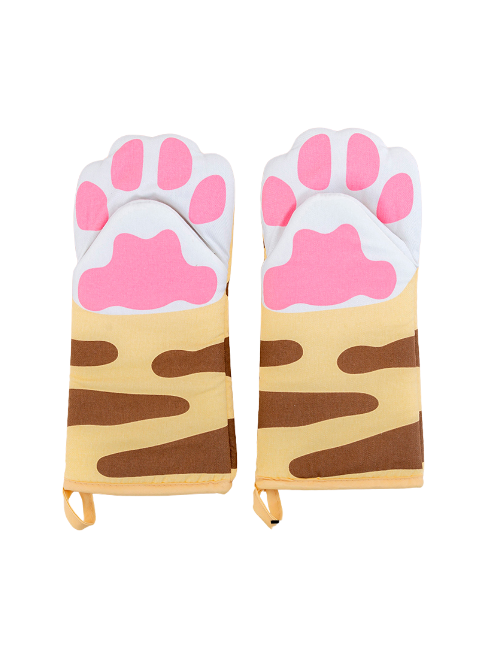 Cute Cat Paw Kitchen Baking Oven Gloves