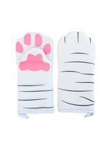 Cute Cat Paw Kitchen Baking Oven Gloves