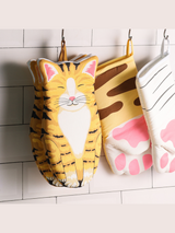 Cute Cat Paw Kitchen Baking Oven Gloves