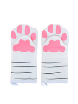 Cute Cat Paw Kitchen Baking Oven Gloves