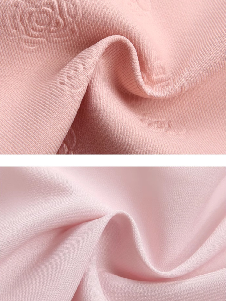 French Rose Embroidered Puff Sleeve Dress