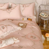 Rosy Manor Lace Bedding Set