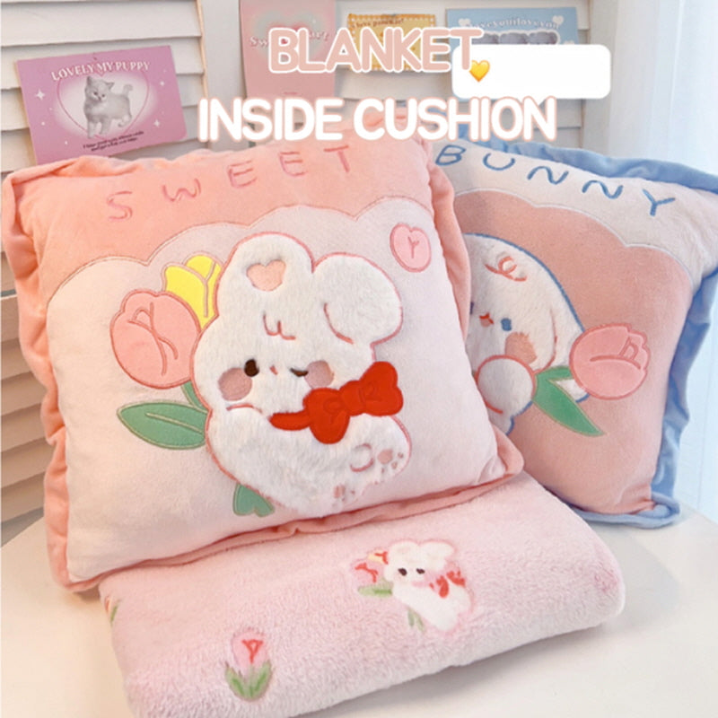 Sweet Nap Bunny Pillow Blanket