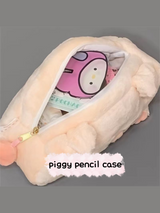 Plush Piggy Pencil Case