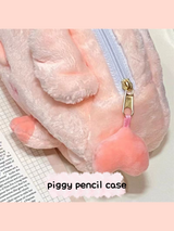 Plush Piggy Pencil Case