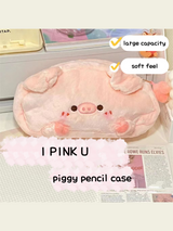 Plush Piggy Pencil Case