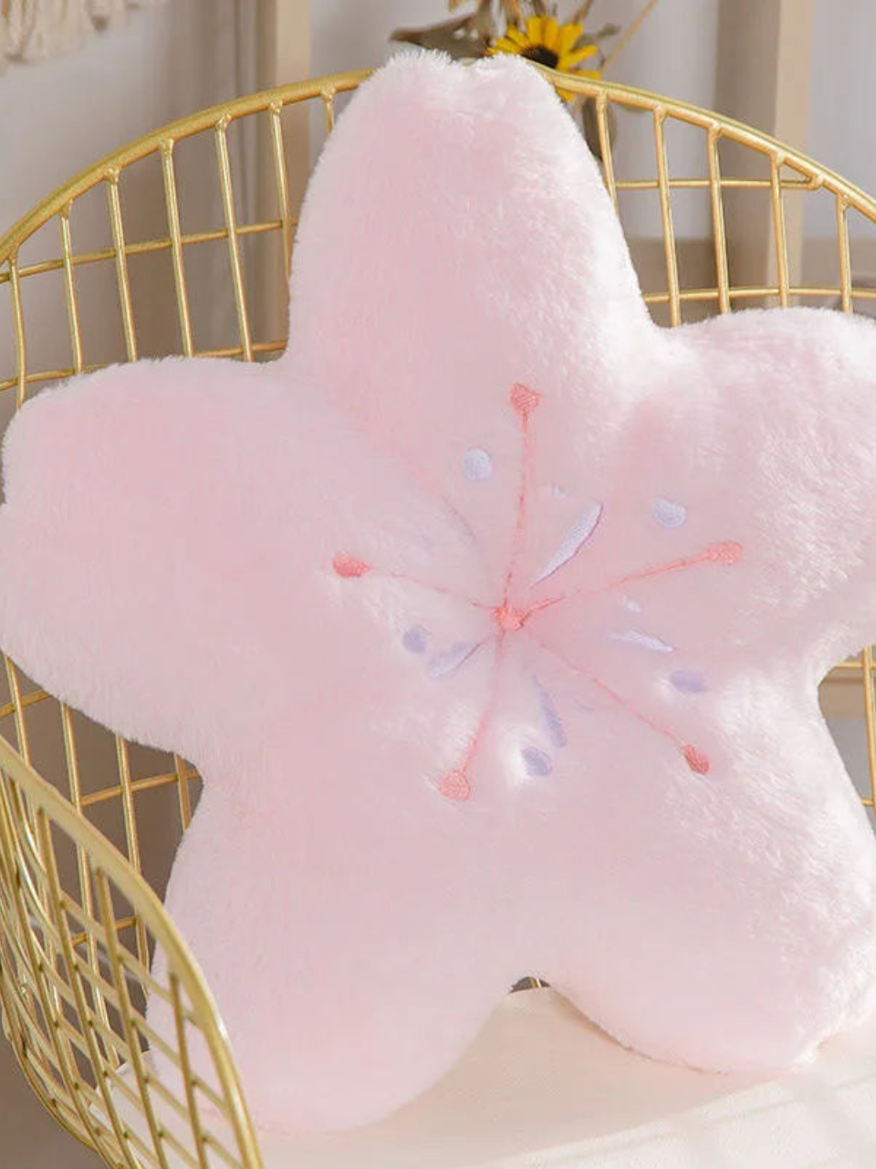 Pink Sakura Soft Plushie Pillow Cushion