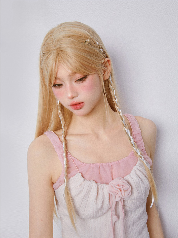 Blush Petal Ribbon Brooch