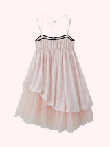 Black Ribbon Bowknot Pink Dress