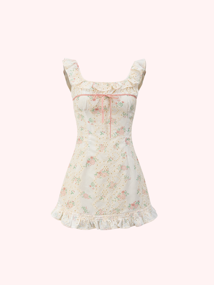 Sweet Blossom Ruffle Dress